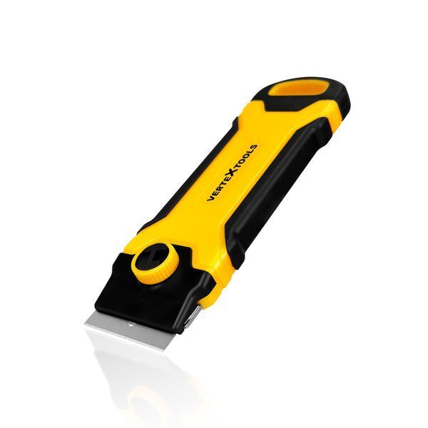 СКРЕБОК УНИВЕРСАЛЬНЫЙ VERTEXTOOLS PROFI МЕХ. БЫСТР. ЗАМЕНЫ, TPR/ABS, КОМПЛЕКТ 5 ЛЕЗВИЯ (1/ 12/ 144)