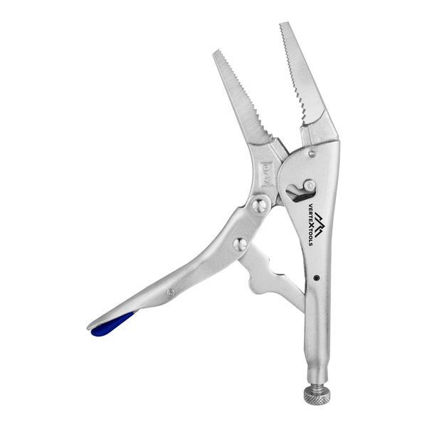 ЗАЖИМ РУЧНОЙ VERTEXTOOLS 220мм С УДЛИНЕННЫМИ ГУБКАМИ